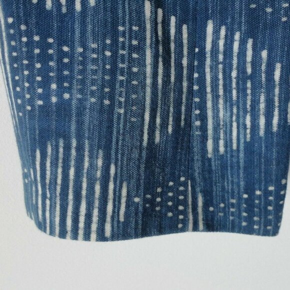 NWT EILEEN FISHER Indigo Hand Printed Cotton 3/4 Sleeve Open Jacket Medium, XL - Picture 4 of 7